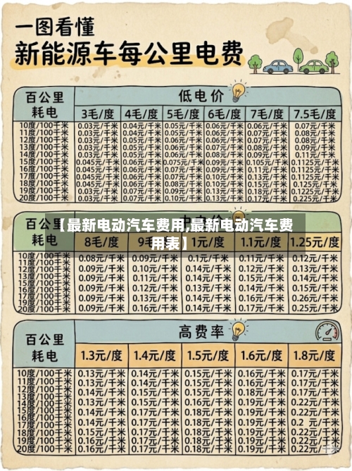 【最新电动汽车费用,最新电动汽车费用表】