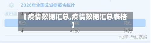 【疫情数据汇总,疫情数据汇总表格】