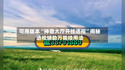 可用版本“神兽大厅开挂透视”揭秘透视辅助万能挂用法