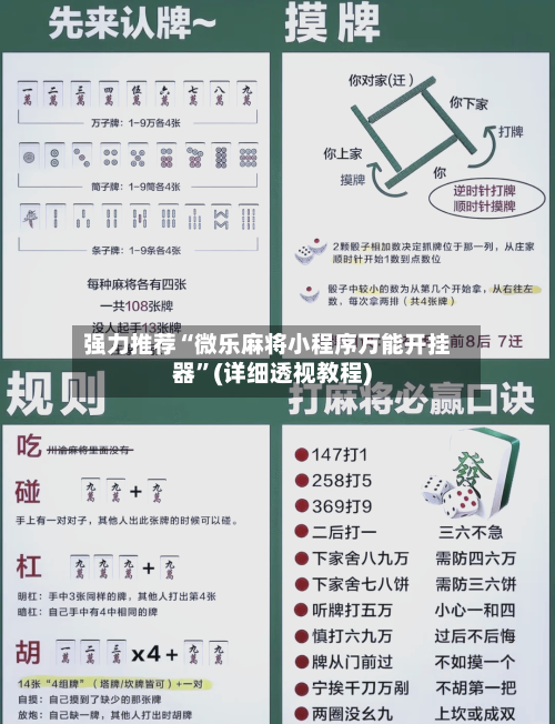 强力推荐“微乐麻将小程序万能开挂器	”(详细透视教程)-第1张图片