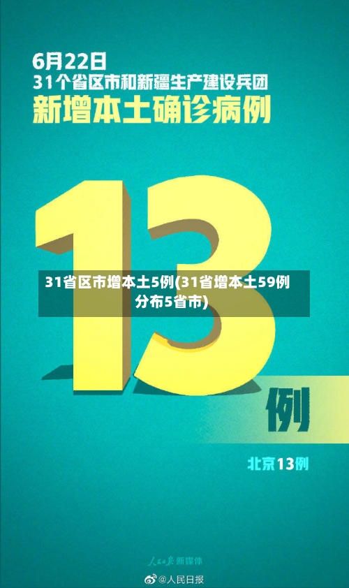 31省区市增本土5例(31省增本土59例分布5省市)
