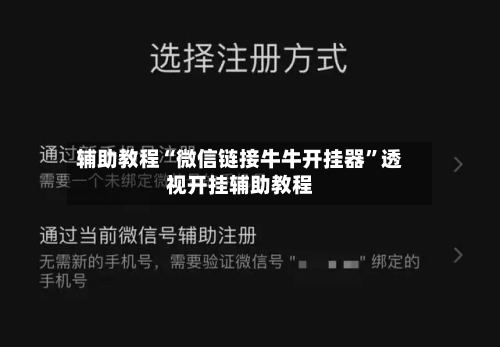 辅助教程“微信链接牛牛开挂器	”透视开挂辅助教程-第1张图片
