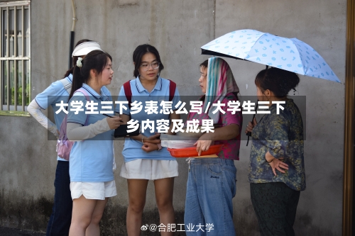 大学生三下乡表怎么写/大学生三下乡内容及成果-第1张图片