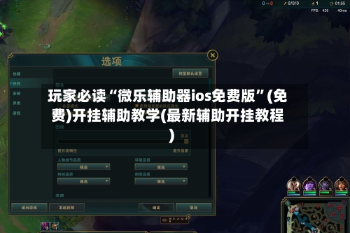 玩家必读“微乐辅助器ios免费版”(免费)开挂辅助教学(最新辅助开挂教程)