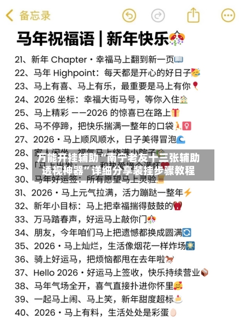 万能开挂辅助“南宁老友十三张辅助透视神器”详细分享装挂步骤教程-第1张图片