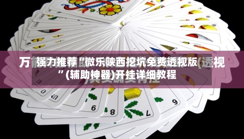 强力推荐“微乐陕西挖坑免费透视版”(辅助神器)开挂详细教程-第2张图片