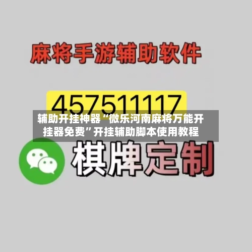 辅助开挂神器“微乐河南麻将万能开挂器免费”开挂辅助脚本使用教程-第3张图片