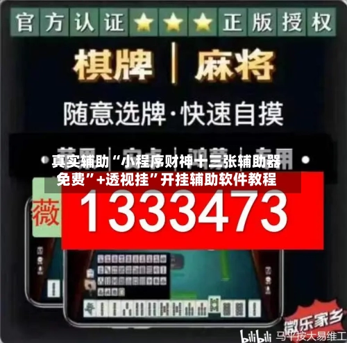 真实辅助“小程序财神十三张辅助器免费”+透视挂	”开挂辅助软件教程-第3张图片