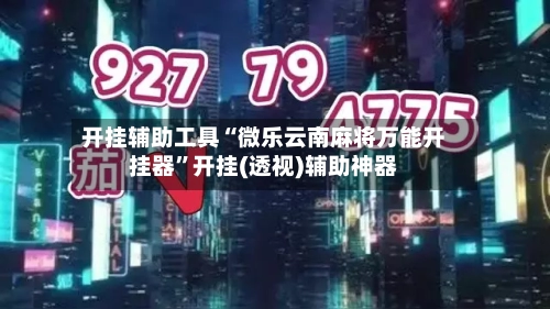 开挂辅助工具“微乐云南麻将万能开挂器”开挂(透视)辅助神器-第1张图片