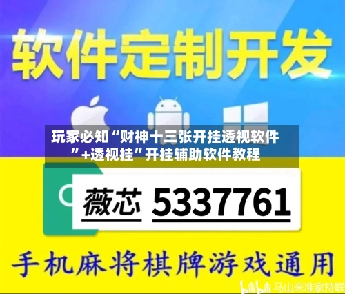 玩家必知“财神十三张开挂透视软件”+透视挂	”开挂辅助软件教程-第1张图片