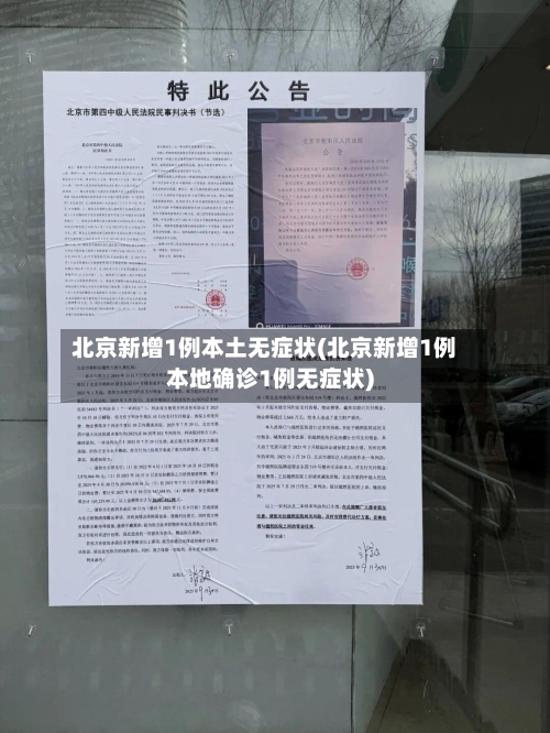 北京新增1例本土无症状(北京新增1例本地确诊1例无症状)-第1张图片