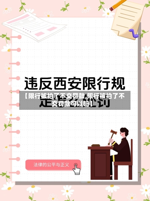 【限行被拍了不交罚款,限行被拍了不交罚款可以吗】-第1张图片