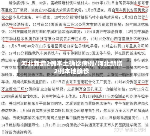 河北新增2例本土确诊病例/河北新增2例本地确诊-第1张图片