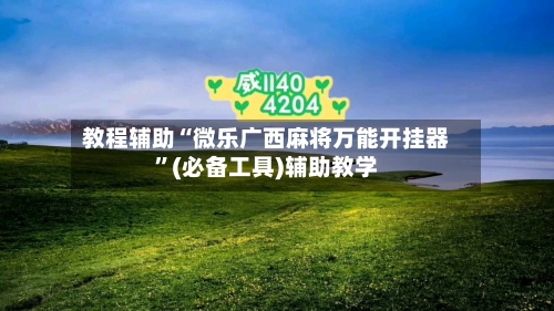 教程辅助“微乐广西麻将万能开挂器	”(必备工具)辅助教学-第2张图片