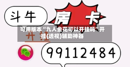 可用版本“九人金花可以开挂吗”开挂(透视)辅助神器