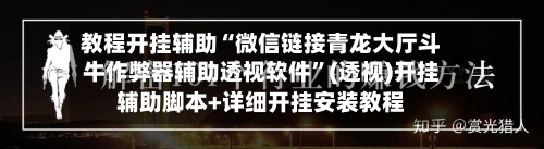 教程开挂辅助“微信链接青龙大厅斗牛作弊器辅助透视软件”(透视)开挂辅助脚本+详细开挂安装教程-第1张图片