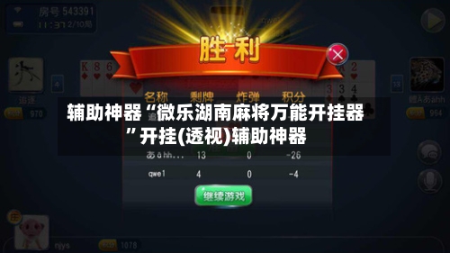 辅助神器“微乐湖南麻将万能开挂器	”开挂(透视)辅助神器-第1张图片