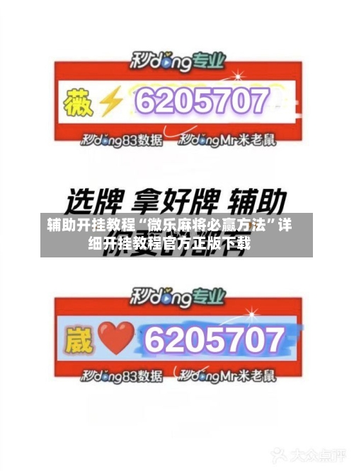 辅助开挂教程“微乐麻将必赢方法”详细开挂教程官方正版下载-第1张图片
