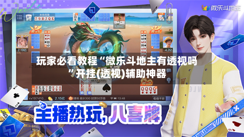 玩家必看教程“微乐斗地主有透视吗	”开挂(透视)辅助神器-第1张图片