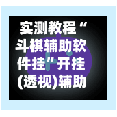 实测教程“斗棋辅助软件挂”开挂(透视)辅助神器