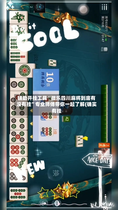 辅助开挂工具“微乐四川麻将到底有没有挂”专业师傅带你一起了解(确实有挂-第3张图片
