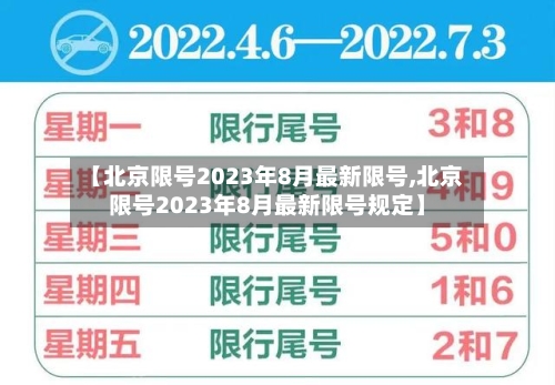 【北京限号2023年8月最新限号,北京限号2023年8月最新限号规定】-第2张图片
