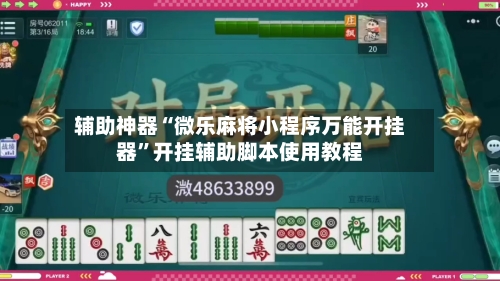 辅助神器“微乐麻将小程序万能开挂器”开挂辅助脚本使用教程-第3张图片
