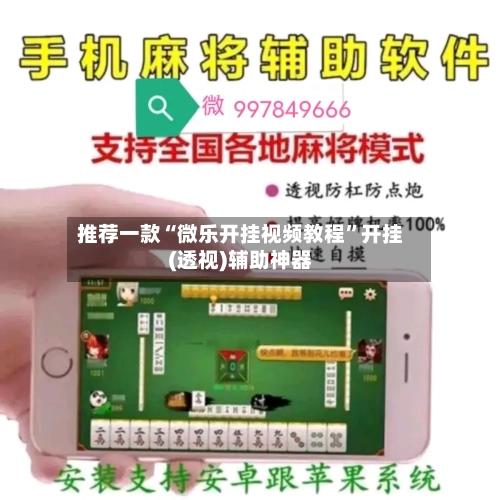 推荐一款“微乐开挂视频教程”开挂(透视)辅助神器