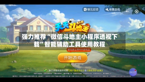 强力推荐“微信斗地主小程序透视下载”智能辅助工具使用教程-第2张图片