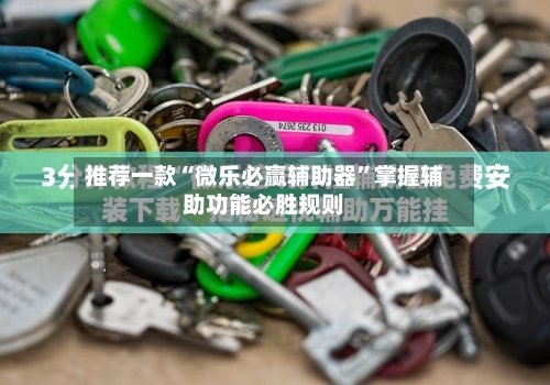 推荐一款“微乐必赢辅助器”掌握辅助功能必胜规则