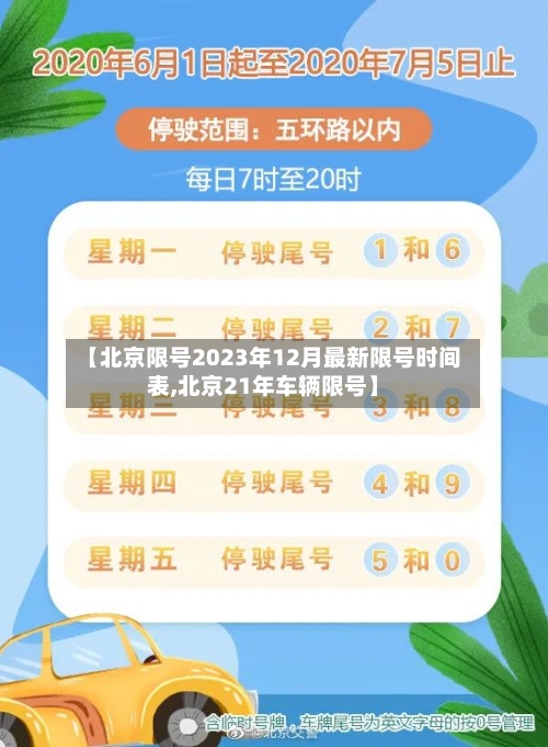 【北京限号2023年12月最新限号时间表,北京21年车辆限号】-第1张图片