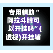 专用辅助“阿拉斗牌可以开挂吗”(透视)开挂辅助脚本+详细开挂安装教程