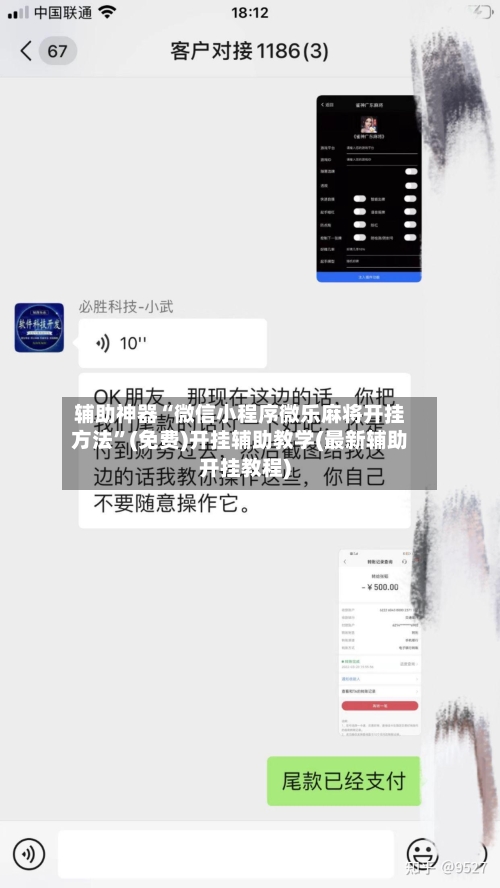 辅助神器“微信小程序微乐麻将开挂方法”(免费)开挂辅助教学(最新辅助开挂教程)-第2张图片