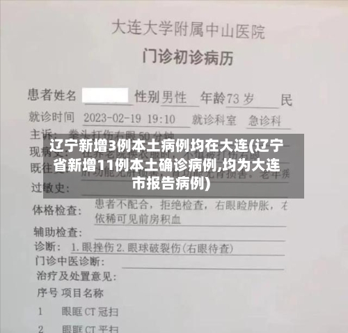 辽宁新增3例本土病例均在大连(辽宁省新增11例本土确诊病例,均为大连市报告病例)-第1张图片