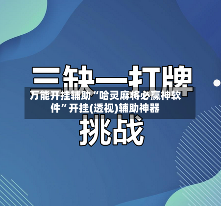 万能开挂辅助“哈灵麻将必赢神软件”开挂(透视)辅助神器-第3张图片