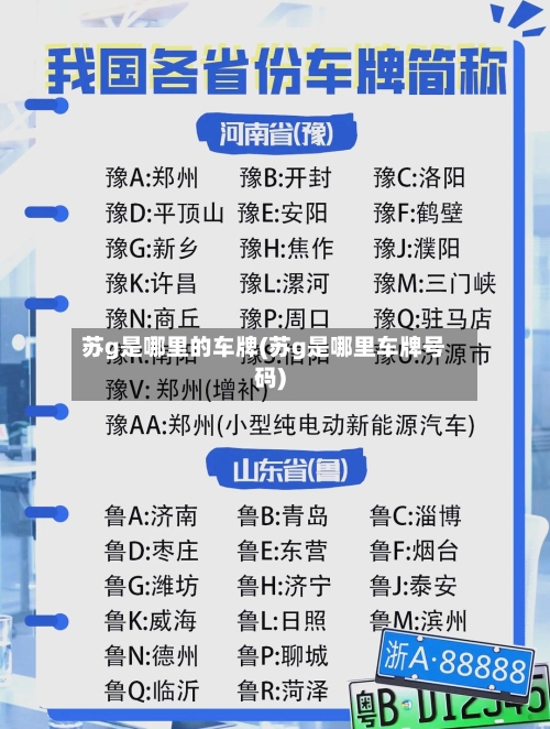 苏g是哪里的车牌(苏g是哪里车牌号码)