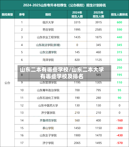 山东二本有哪些学校/山东二本大学有哪些学校及排名-第3张图片