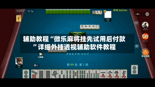 辅助教程“微乐麻将挂先试用后付款”详细外挂透视辅助软件教程