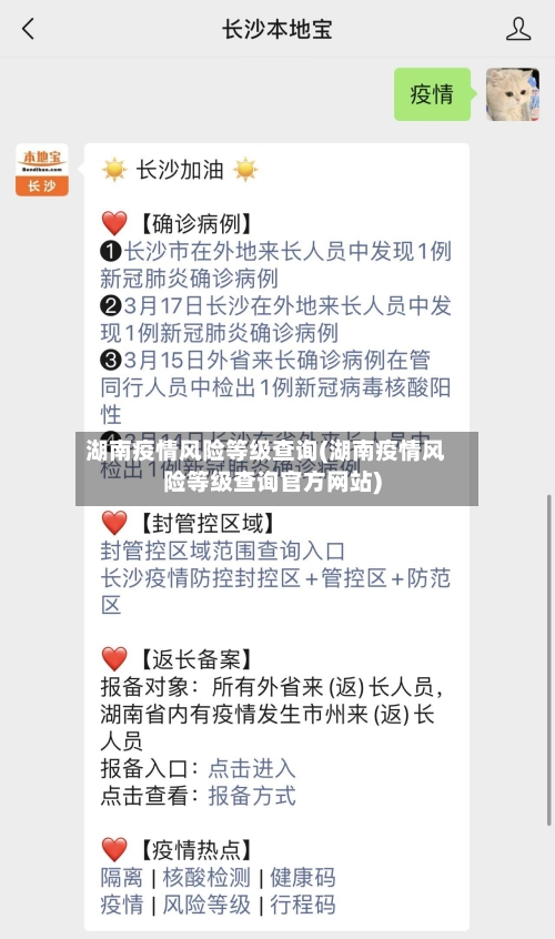 湖南疫情风险等级查询(湖南疫情风险等级查询官方网站)-第1张图片