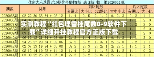 实测教程“红包埋雷挂尾数0-9软件下载”详细开挂教程官方正版下载-第1张图片