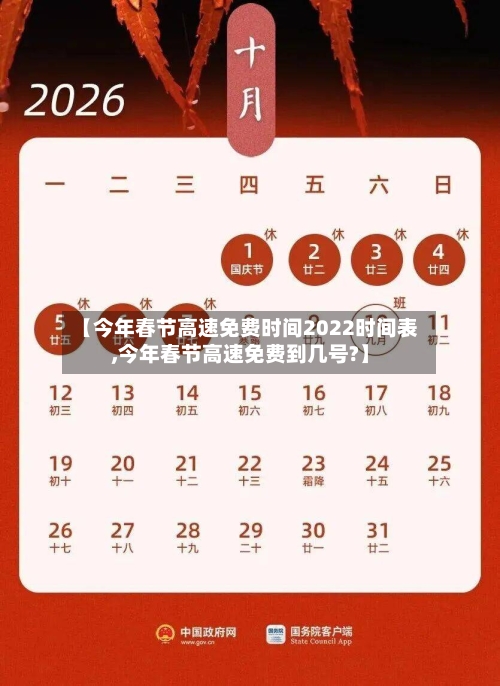 【今年春节高速免费时间2022时间表,今年春节高速免费到几号?】-第3张图片