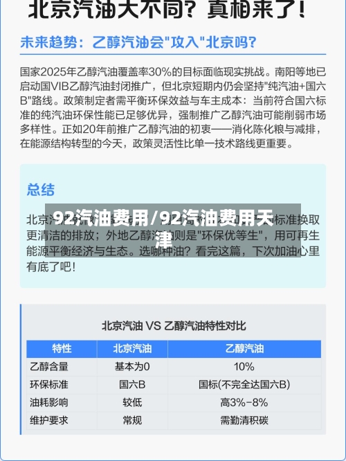 92汽油费用/92汽油费用天津-第1张图片