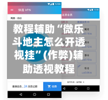 教程辅助“微乐斗地主怎么开透视挂	”(作弊)辅助透视教程-第2张图片