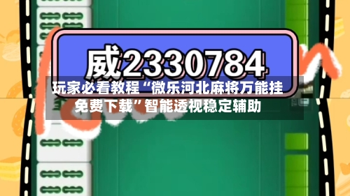 玩家必看教程“微乐河北麻将万能挂免费下载”智能透视稳定辅助-第3张图片