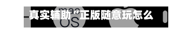 真实辅助“正版随意玩怎么开挂”(透视挂)详细用法教程