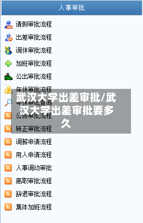 武汉大学出差审批/武汉大学出差审批要多久