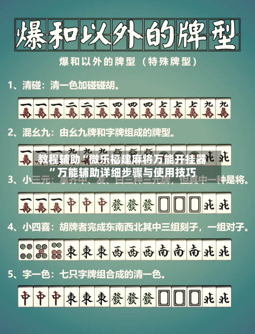 教程辅助“微乐福建麻将万能开挂器”万能辅助详细步骤与使用技巧-第3张图片