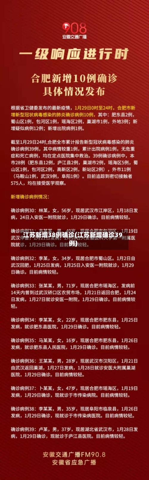江苏新增38例确诊(江苏新增确诊39例)-第2张图片