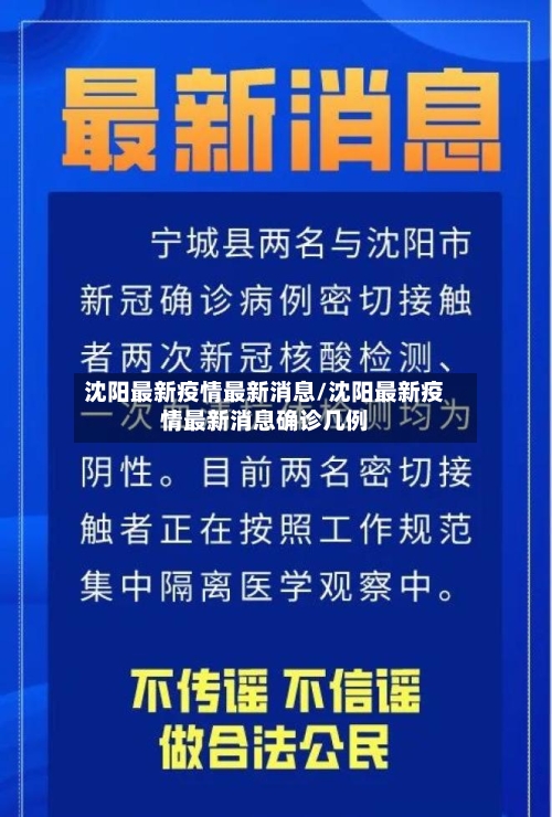沈阳最新疫情最新消息/沈阳最新疫情最新消息确诊几例-第2张图片