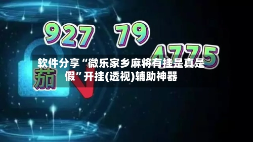 软件分享“微乐家乡麻将有挂是真是假	”开挂(透视)辅助神器-第2张图片